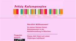 Desktop Screenshot of fritzis-katzenpension.de