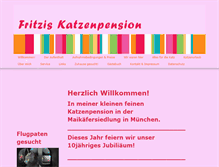 Tablet Screenshot of fritzis-katzenpension.de